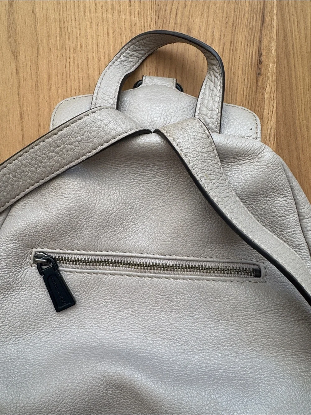 Rebecca Minkoff Taupe Leather Backpack